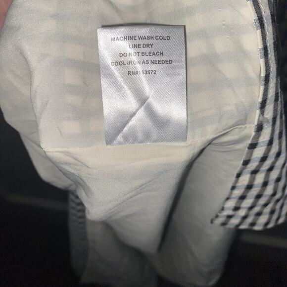 NOT FOR SALE BOHME Alex Gingham Maxi Dress Cottagecore Puff Sleeve Slit M - Picture 9 of 12